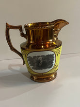 Load image into Gallery viewer, Staffordshire Copper Luster Andrew Jackson Pitcher Hero of New Orleans
