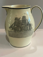 Load image into Gallery viewer, Staffordshire Creamware Liverpool Pitcher Huge Washington Chain States Ca. 1800
