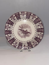 Load image into Gallery viewer, Historical Staffordshire Mulberry Transfer Dinner Plate with Eagle and American Flag Ca. 1835
