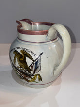 Load image into Gallery viewer, Staffordshire Arms of the United States Free Trade and Sailors Rights Pitcher Eagles and Flag
