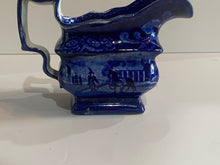 Load image into Gallery viewer, Historical Staffordshire Blue Creamer Mount Vernon Seat of the Late General Washington
