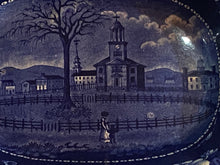 Load image into Gallery viewer, Historical Staffordshire Pittsfield Elm Massachusetts Vegetable Dish by Clews
