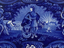 Load image into Gallery viewer, Historical Staffordshire Peace and Plenty Platter by Clews 19 1/2”
