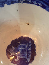 Load image into Gallery viewer, Historical Staffordshire Blue Eagle on Urn Waste Bowl Ca. 1825
