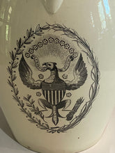 Load image into Gallery viewer, Staffordshire Creamware Liverpool Pitcher John Adams with Washington in Glory Large Eagle
