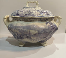 Load image into Gallery viewer, Historical Staffordshire Soup Tureen Little Falls At Luzerne Hudson River 1835
