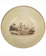 Load image into Gallery viewer, Staffordshsire Creamware Liverpool Punch Bowl George Washington Commander and Chief of the Continental Army
