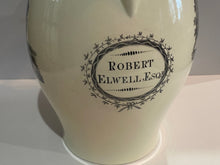 Load image into Gallery viewer, Staffordshire Creamware Liverpool Pitcher with American Soldiers and Soldiers Farewell Poem Transfer Ca. 1800 Massachusetts Revolutionary Soldier
