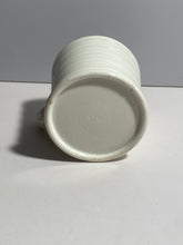 Load image into Gallery viewer, Staffordshire Pearlware Banded Mug Tooled Engine Turned 1820s Creamware White A

