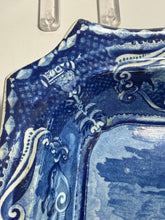 Load image into Gallery viewer, Staffordshire Blue Transfer Quadruped Covered Vegetable Dish Polar Bear Ca. 1825
