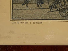 Load image into Gallery viewer, Original Currier &amp; Ives Print City Hall New York Small Folio
