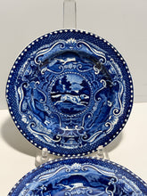 Load image into Gallery viewer, Staffordshire Blue Transfer Quadrupeds Plate Dog Ca. 1825

