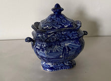 Load image into Gallery viewer, Historical Staffordshire Washington With Scroll In Hand Sugar Bowl Ca. 1825
