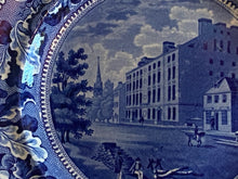 Load image into Gallery viewer, Historical Staffordshire Blue Plate City Hotel New York Ca. 1825
