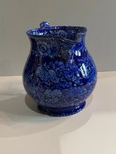 Load image into Gallery viewer, Historical Staffordshire Blue Lafayette At Franklins Tomb Pitcher
