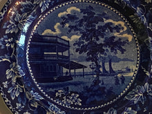 Load image into Gallery viewer, Historical Staffordshire Blue Battery New York Plate
