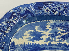 Load image into Gallery viewer, Historical Staffordshire Upper Ferry Bridge Over River Schuylkill Platter Philadelphia
