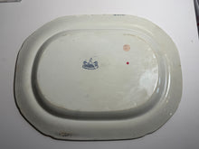 Load image into Gallery viewer, Staffordshire Blue Transfer Quadrupeds Platter with Rhino Ca. 1825
