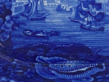 Load image into Gallery viewer, Historical Staffordshire Blue Platter View of Dublin By Wood
