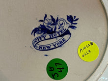 Load image into Gallery viewer, Historical Staffordshire Blue Plate City Hotel New York Ca. 1825
