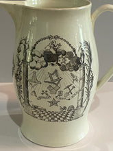 Load image into Gallery viewer, Staffordshire Creamware Liverpool Pitcher With American Ship Large Eagle Shield
