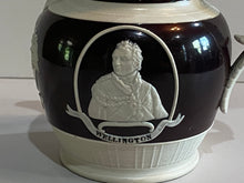 Load image into Gallery viewer, Historical Staffordshire Wellington And Blucher Jasperware Pitcher Ca. 1830

