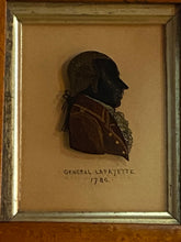 Load image into Gallery viewer, Antique 19th Century Reverse on Glass Silhouette of General Lafayette
