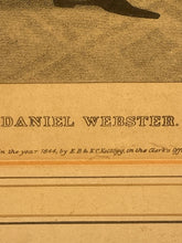 Load image into Gallery viewer, Antique Lithograph Print Silhouette Daniel Webster Currier Type
