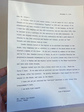 Load image into Gallery viewer, Original signed letter by JOHN W MCCORMACK Speaker HOUSE OF REPRESENTATIVES 1974
