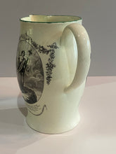 Load image into Gallery viewer, Staffordshire Creamware Liverpool Pitcher Charity And Faith Arms Ca. 1800
