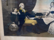Load image into Gallery viewer, Original Currier &amp; Ives Type Print Washington Family Large Folio Wm. Robertson
