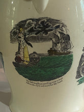 Load image into Gallery viewer, Staffordshire Creamware Liverpool Pitcher Polychrome American Ship and Sailor Scenes
