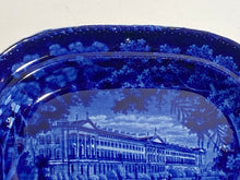 Load image into Gallery viewer, Historical Staffordshire Blue Small Platter Hanover Terrace Regents Park London Ca. 1825
