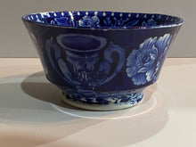 Load image into Gallery viewer, Historical Staffordshire Blue Eagle on Urn Waste Bowl Ca. 1825

