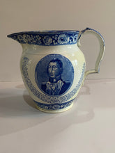 Load image into Gallery viewer, Historical Staffordshire General Lafayette Welcome to Land of Liberty Pitcher
