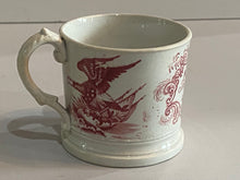 Load image into Gallery viewer, Staffordshire Pearlware America Land of Liberty Pink Transfer Childs Mug
