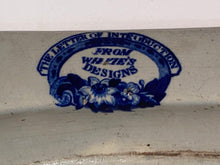 Load image into Gallery viewer, Historical Staffordshire Blue Small Platter Wilkie Series The Letter of Introduction Ca. 1825
