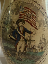 Load image into Gallery viewer, Staffordshire Creamware Liverpool Pitcher American Milita And Ship Ca. 1800
