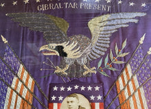 Load image into Gallery viewer, Antique Japanese Silk Embroidery Navy Memorabilia Eagle Sailor Washington
