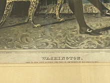 Load image into Gallery viewer, Original N. Currier &amp; Ives Print Washington President
