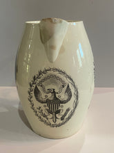 Load image into Gallery viewer, Staffordshire Creamware Liverpool Pitcher John Adams with Washington in Glory Large Eagle
