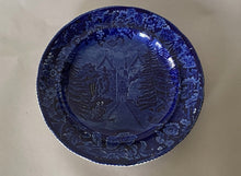 Load image into Gallery viewer, Historical Staffordshire Blue Dinner Plate Lagrange Lafayette’s Residence 1825
