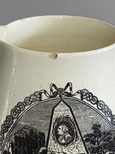 Load image into Gallery viewer, Staffordshire Creamware Liverpool Pitcher Washington  Arms Of United States 1800
