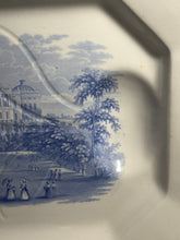 Load image into Gallery viewer, Historical Staffordshire Blue Well And Tree Platter Capital At Washington 1835

