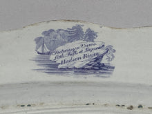 Load image into Gallery viewer, Historical Staffordshire Light Mulberry Transfer Platter Little Falls at Luzern Hudson River 1835
