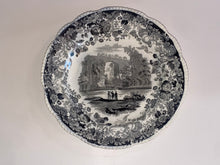 Load image into Gallery viewer, Historical Staffordshire Black Transfer Plate Natural Bridge Virginia
