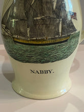 Load image into Gallery viewer, Staffordshire Creamware Liverpool Pitcher Slave Ship “Nabby” Washington Memorial Chain of States
