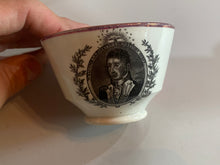Load image into Gallery viewer, Staffordshire Porcelain Cup Welcome Lafayette Nation’s Guest
