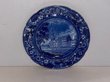 Load image into Gallery viewer, Historical Staffordshire Blue Transfer Plate Church In The City Of New York B
