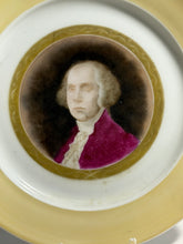 Load image into Gallery viewer, 19th Century Porcelain Plate With George Washington Hand Painted
